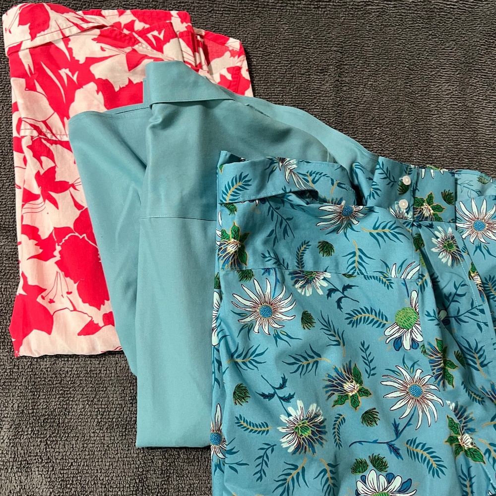 3 button down blouses
